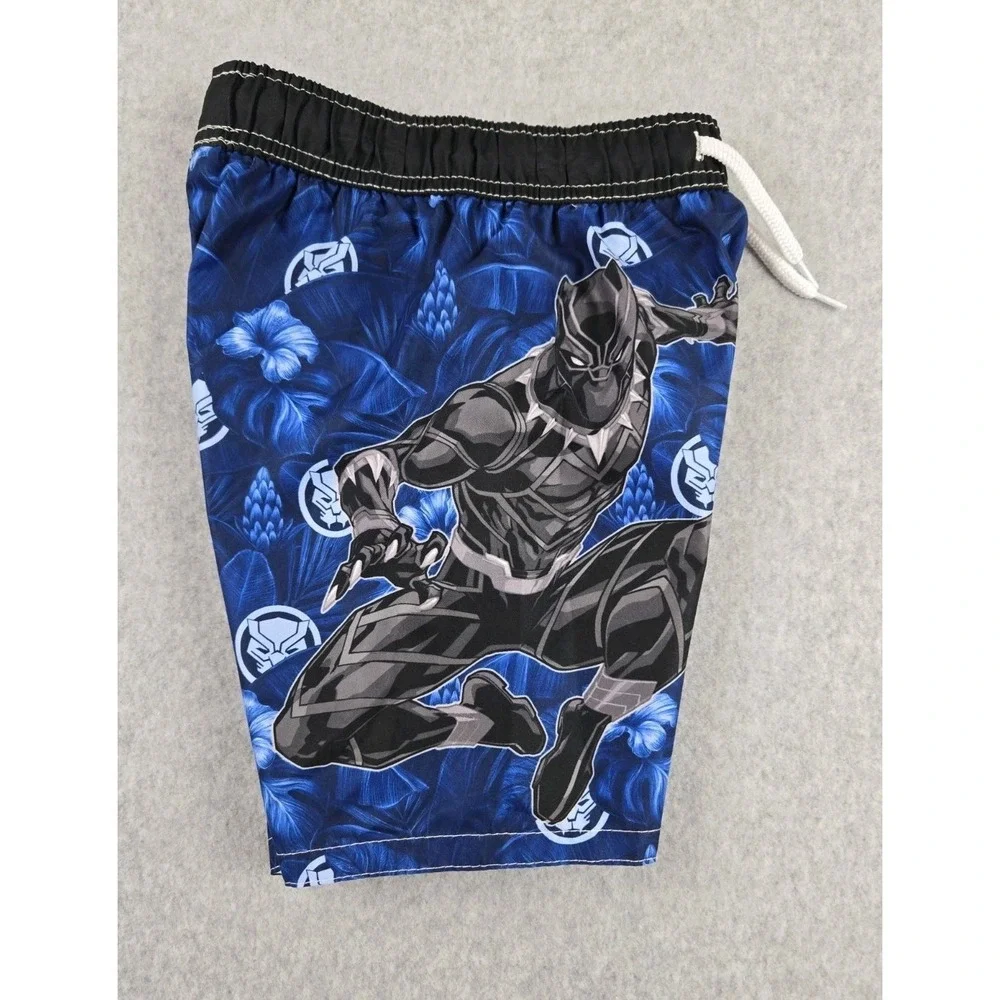 Avengers Bathing Suit Boys 2 pc Swim Set Size Small Rash Guard Top‎ Trunks NWT